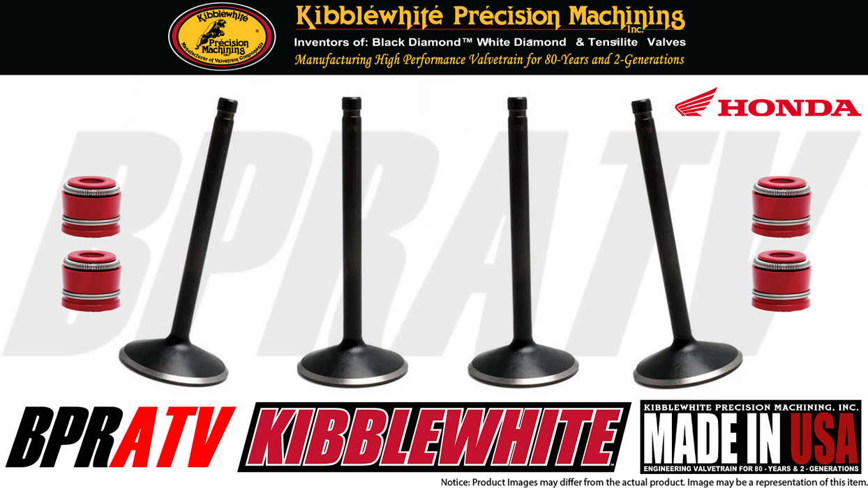 18-24 CRF250R CRF 250R Kibblewhite Intake & Exhaust Valves & TITANIUM Spring Kit