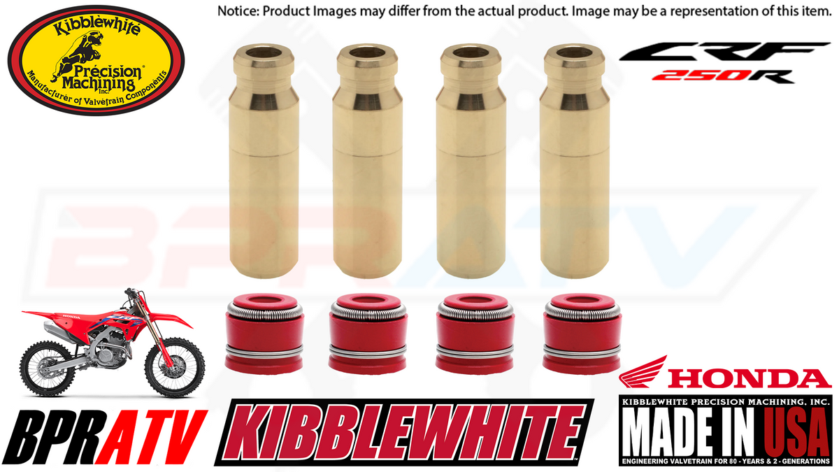 Trx450r Axle Kibblewhite Intake &amp; Exhaust Valve Set For Honda TRX450R (2006-2014) - Includes Seals, Made In USA Trx450r Plastics