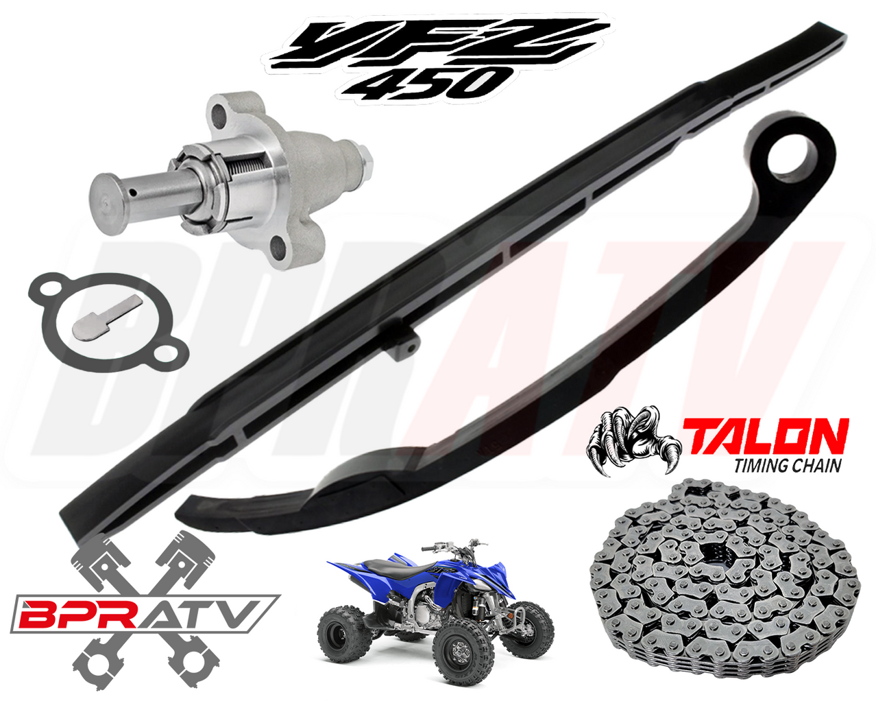 09+ YFZ450R YFZ 450R Timing Guide Guides Tensioner Chain Tensioner BPR
