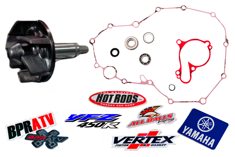 Yamaha YFZ450R YFZ 450R YFZ450X Water Pump Kit HotRods Vertex Shaft Seal Gaskets