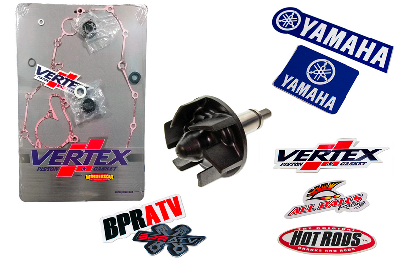 Yamaha YFZ450R YFZ 450R YFZ450X Water Pump Kit HotRods Vertex Shaft Seal Gaskets