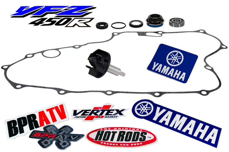 Yamaha YFZ450R/450X Water Pump Rebuild Kit Shaft Seal Gasket Hot Rods Vertex Fit