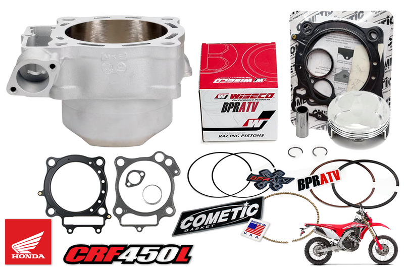 19 20 CRF450L CRF 450L Stock Bore Cylinder 96mm Piston Top End Rebuild Parts Kit