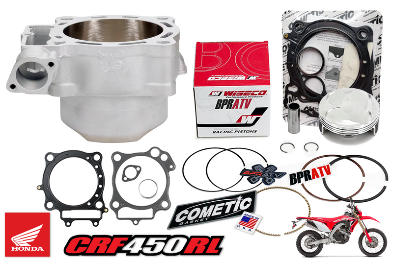 Honda CRF450RL CRF 450RL Stock Bore Cylinder & Wiseco Piston Top End Rebuild Kit