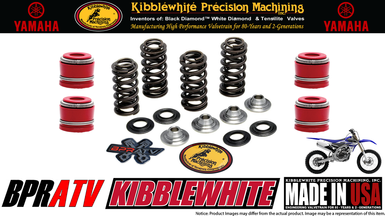 20+ Yamaha YZ250FX YZ 250FX Kibblewhite Race Titanium Valves Springs Kit & Seals