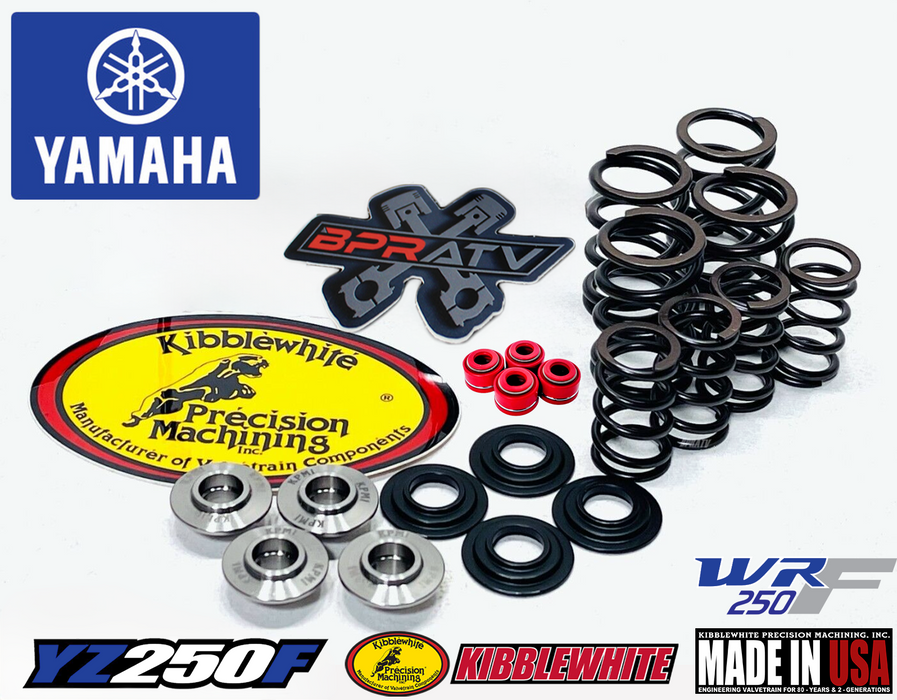 19+ Yamaha YZ250F YZ 250F Kibblewhite Race Titanium Valves Springs Kit RED Seals