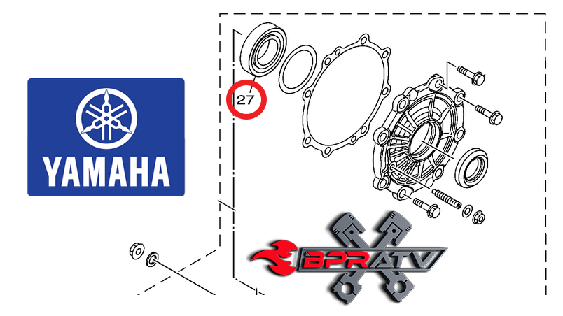 Yamaha Wolverine R-Spec YXE70 OE Upgrade 1XD-E1429-00-00 Drive Shaft Bearing SKF