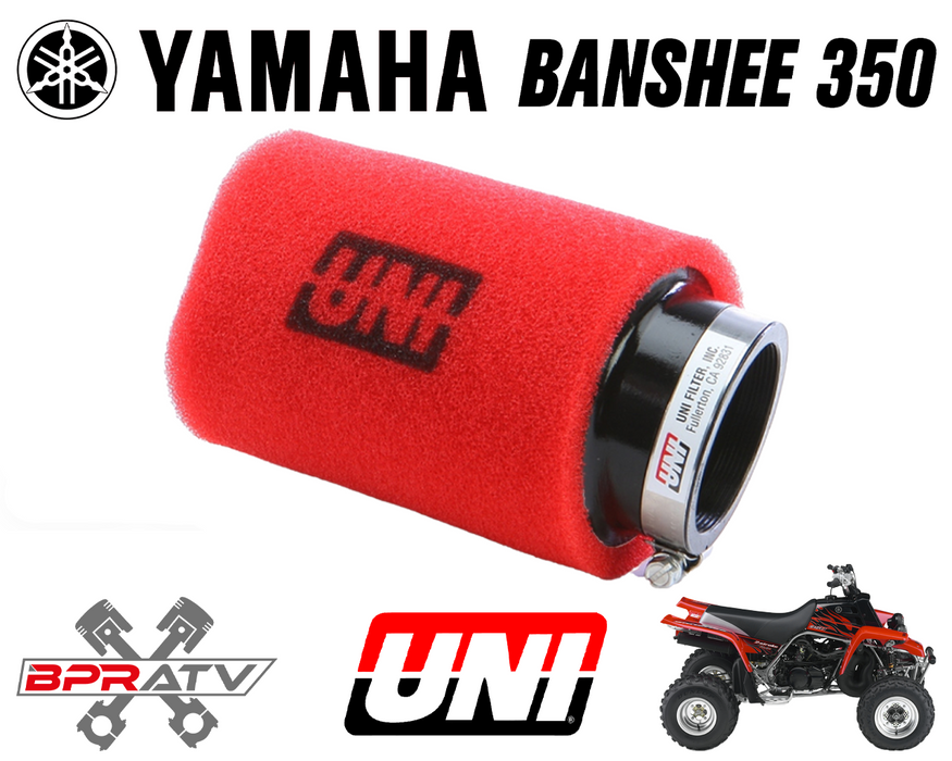 Yamaha Banshee UNI FOAM Keihin PWK 33 34 35 35mm Carbs Air Filter Pods Set Pair