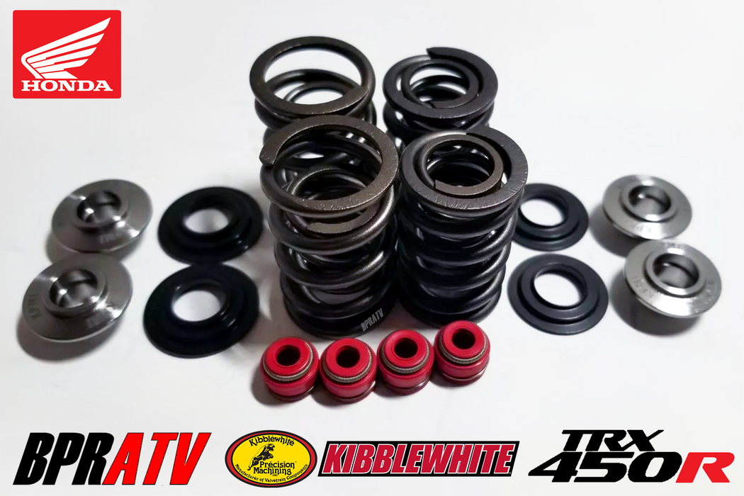 2006+ Honda TRX450R TRX 450R Kibblewhite Titanium Valves Springs Spring Seal Kit