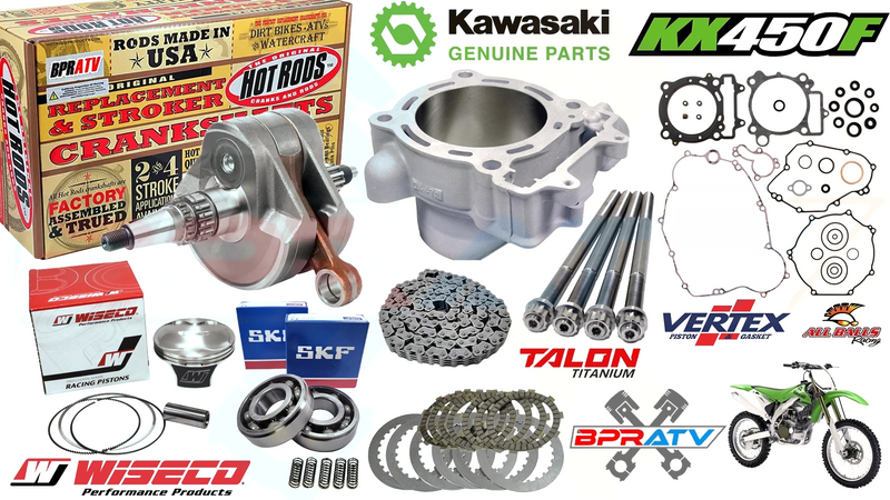 2006 KX450F KX 450F OEM Cylinder Engine Rebuild Kit Complete Top Bottom End Redo