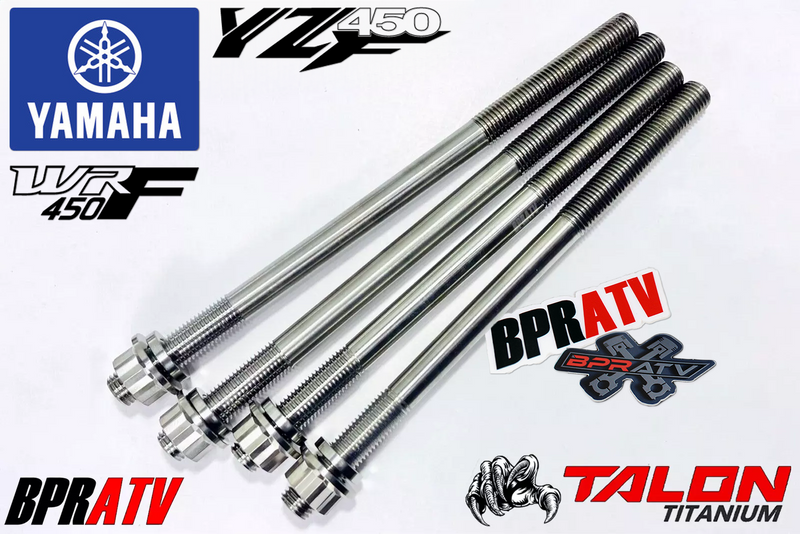 2016-2023 Yamaha WR450F YZ450FX High-Performance Titanium Cylinder Head Stud Kit
