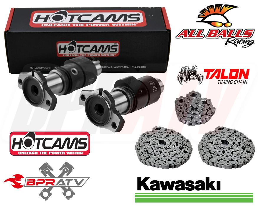 06-13 Kawasaki KVF650 KVF 650 Hot Cams Stage 1 Mudbuster Hotcam All 3 Cam Chains