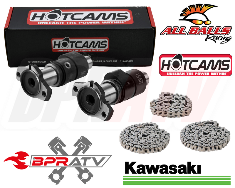 06-13 Kawasaki KVF650 KVF 650 Hot Cams Stage 1 One Cam All 3 Hot Cams Cam Chains