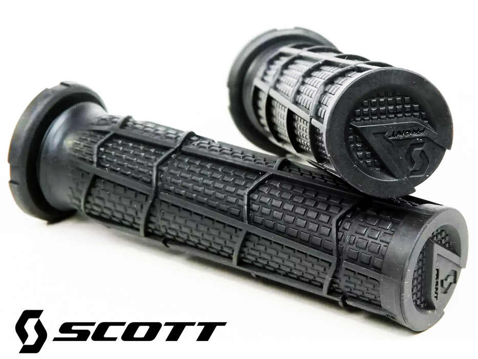 Scott Moto Black Grips ATV PWC BMX Handle Bar Grip Set Black YFZ450 TRX450 400EX