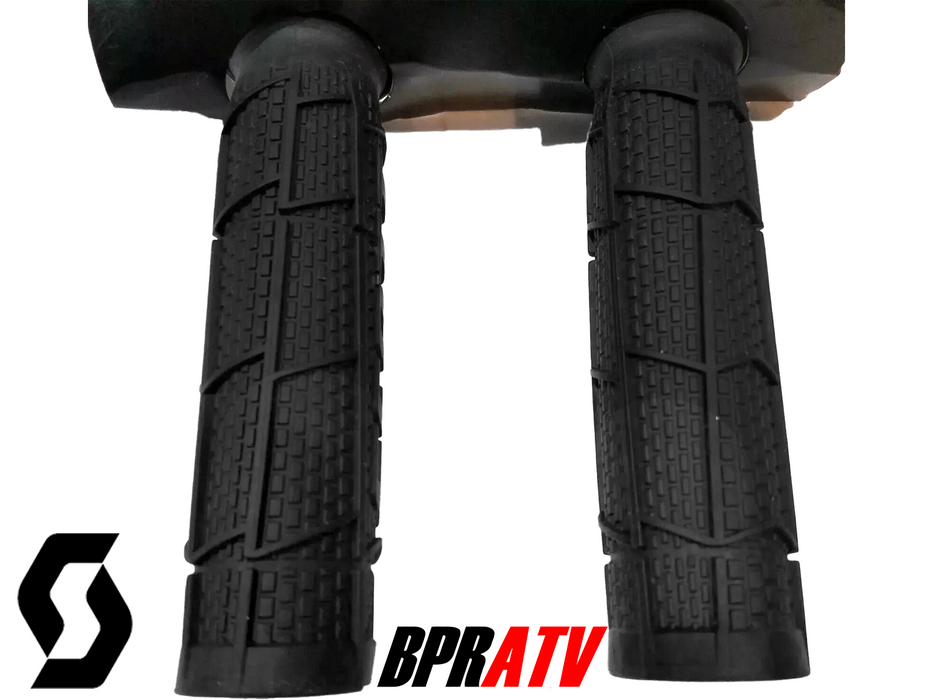 Scott Moto Black Grips ATV PWC BMX Handle Bar Grip Set Black YFZ450 TRX450 400EX