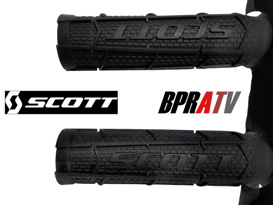 Scott Moto Black Grips ATV PWC BMX Handle Bar Grip Set Black YFZ450 TRX450 400EX