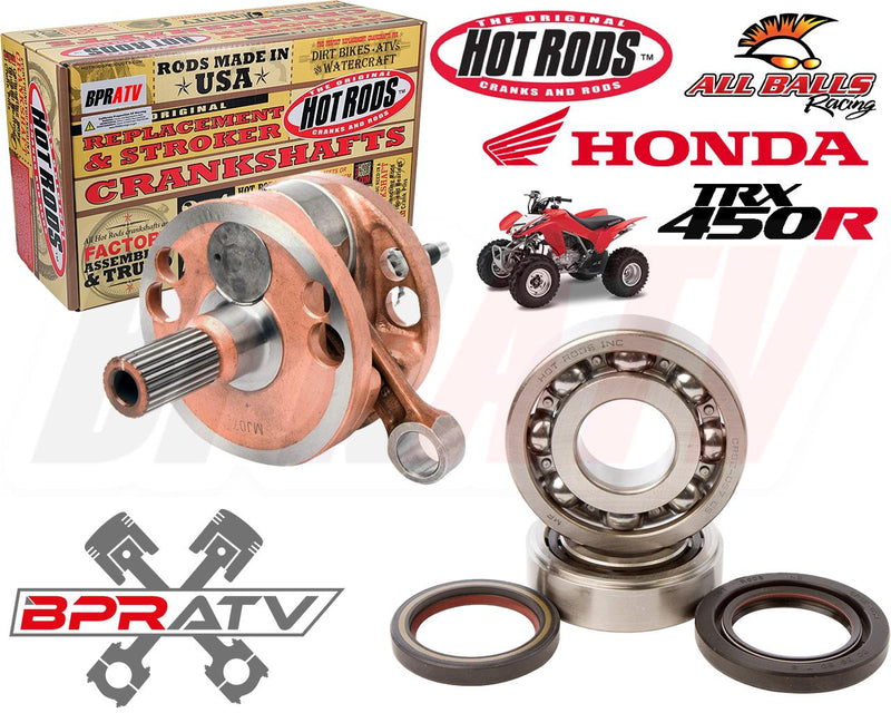 06+ Honda TRX450R TRX 450R 520cc 100mm Cylinder Big Bore Stroker Kit Bored Cases