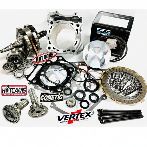 Automotive parts including a clutch plate and gaskets on a white background with brand logos.