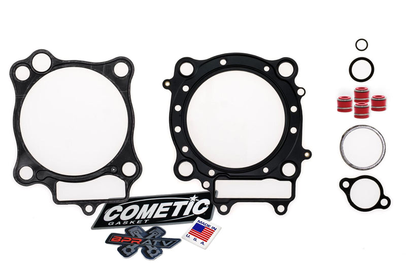 02-08 CRF450R CRF 450R Stock Bore Cometic Top End Gasket Kit KP RED Viton Seals