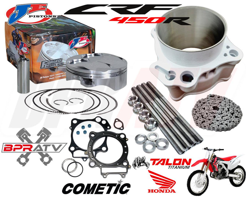 *09-16 CRF450R CRF 450R 100mm Big Bore Kit Cylinder Complete Top End Rebuild Kit