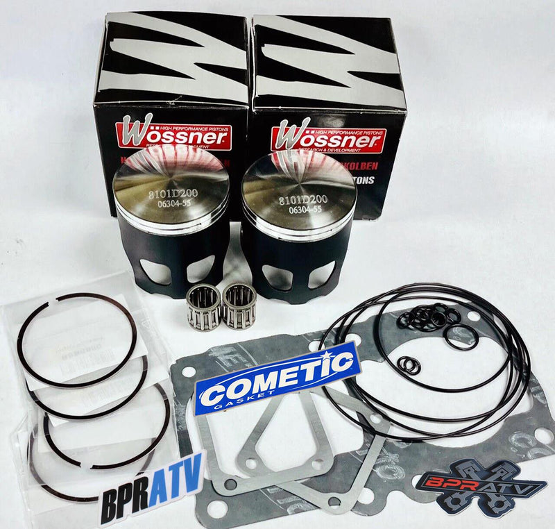 Banshee 350 66mm Wossner Pistons Forged Piston Set & Gaskets Top End Rebuild Kit