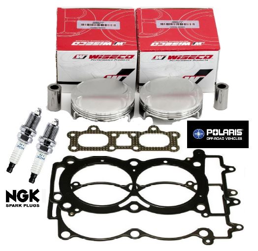 RZR XP Turbo S S-4 Wiseco Pistons 93mm Stock Bore Pistons 4-Layer MLS Top Gasket