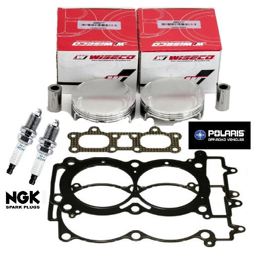 RZR XP Turbo S S-4 Pistons Wiseco Stock Bore Replacement Piston Gasket Set Kit