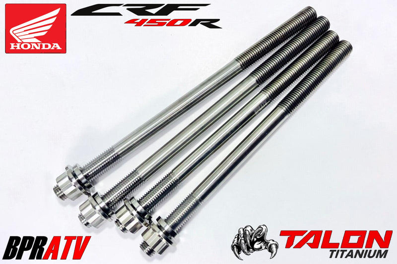 '02-'08 CRF450R BPRATV Talon Titanium Cylinder Studs Ti Crankcase Head Stud Kit