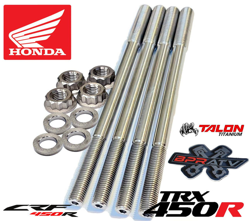 '02-'08 CRF450R BPRATV Talon Titanium Cylinder Studs Ti Crankcase Head Stud Kit
