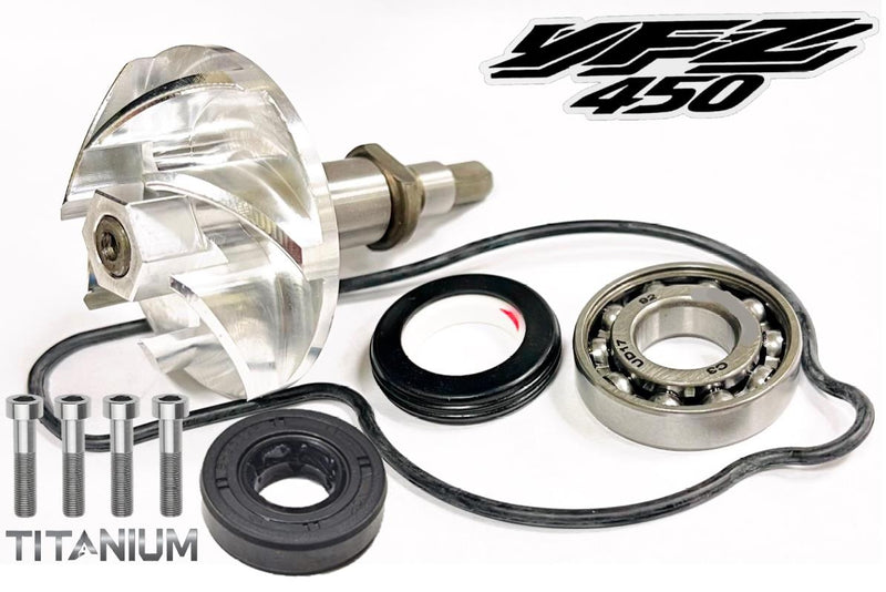 03-15 WR450F SKF Replacement Water Pump Rebuild Kit Billet Impeller Complete Kit