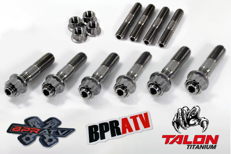Banshee Stock Cylinder Head Studs TITANIUM Stud Kit OEM Head 90116-08394-00 Bolt