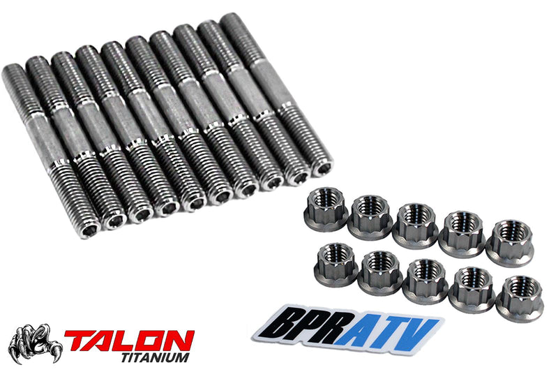 Banshee Stock Cylinder Head Studs TITANIUM Stud Kit OEM Head 90116-08394-00 Bolt