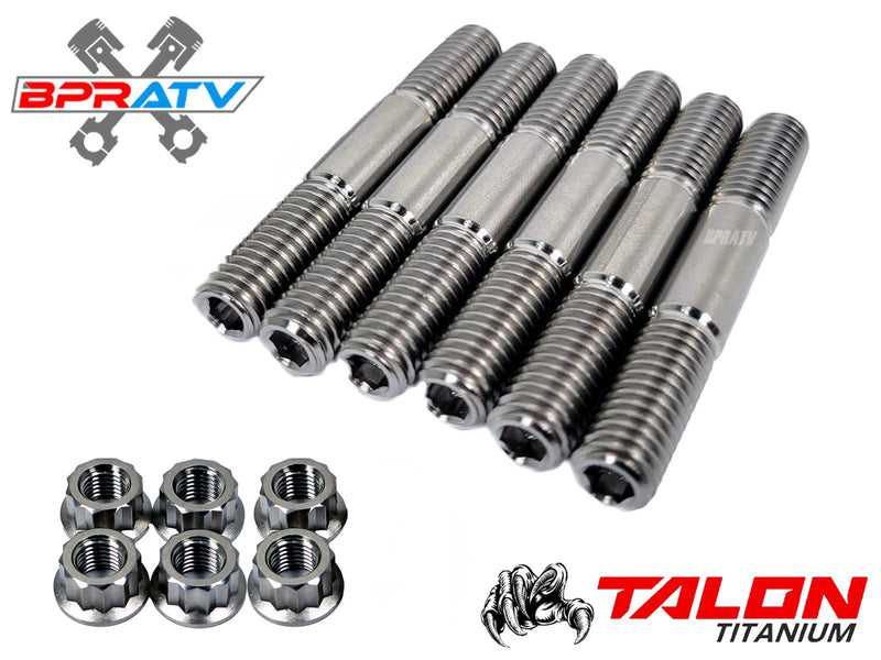Banshee Stock Cylinder Head Studs TITANIUM Stud Kit OEM Head 90116-08394-00 Bolt