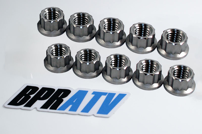 Banshee Stock Cylinder Head Studs TITANIUM Stud Kit OEM Head 90116-08394-00 Bolt