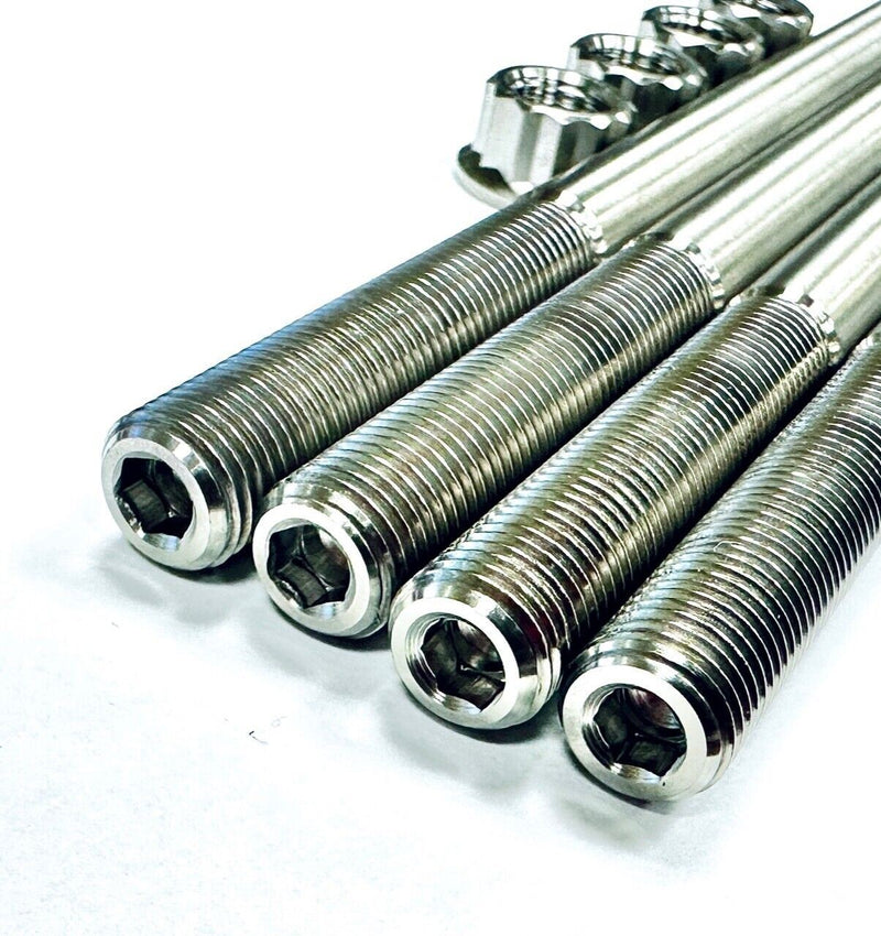 Polaris 0454565 0454569 RZR 170 Crankcase Studs TITANIUM Case Stud Bolt Nut Kit