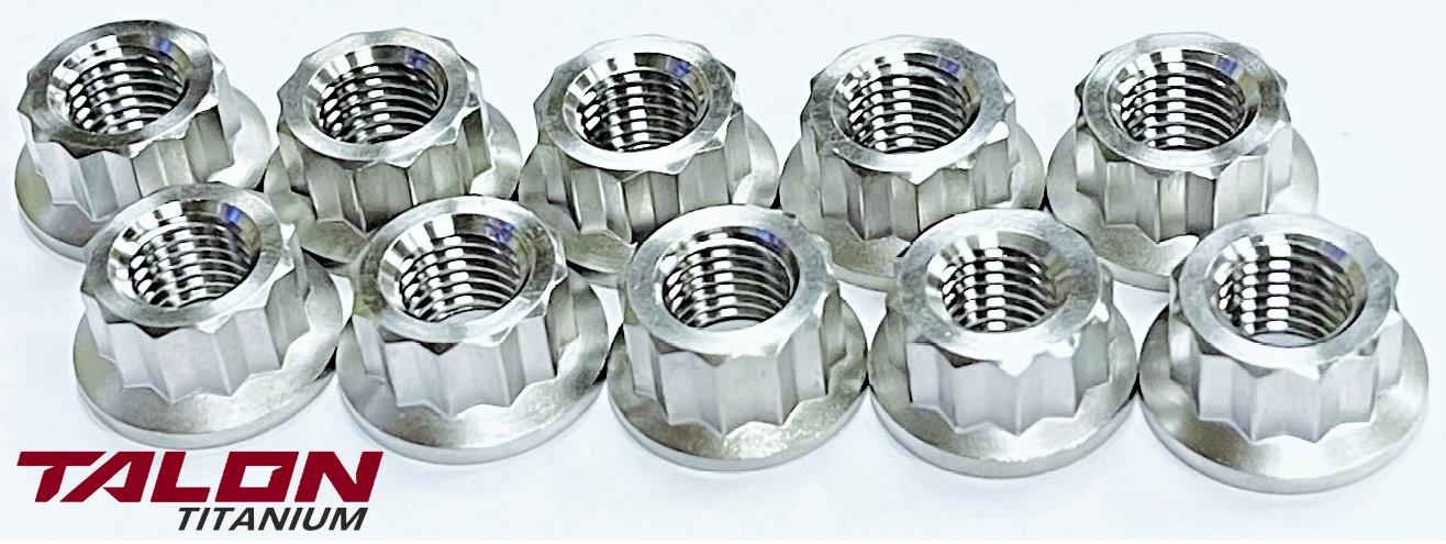 Banshee Stock Head Nuts TITANIUM Replacement Nut Kit For OEM Cylinder Head Nuts