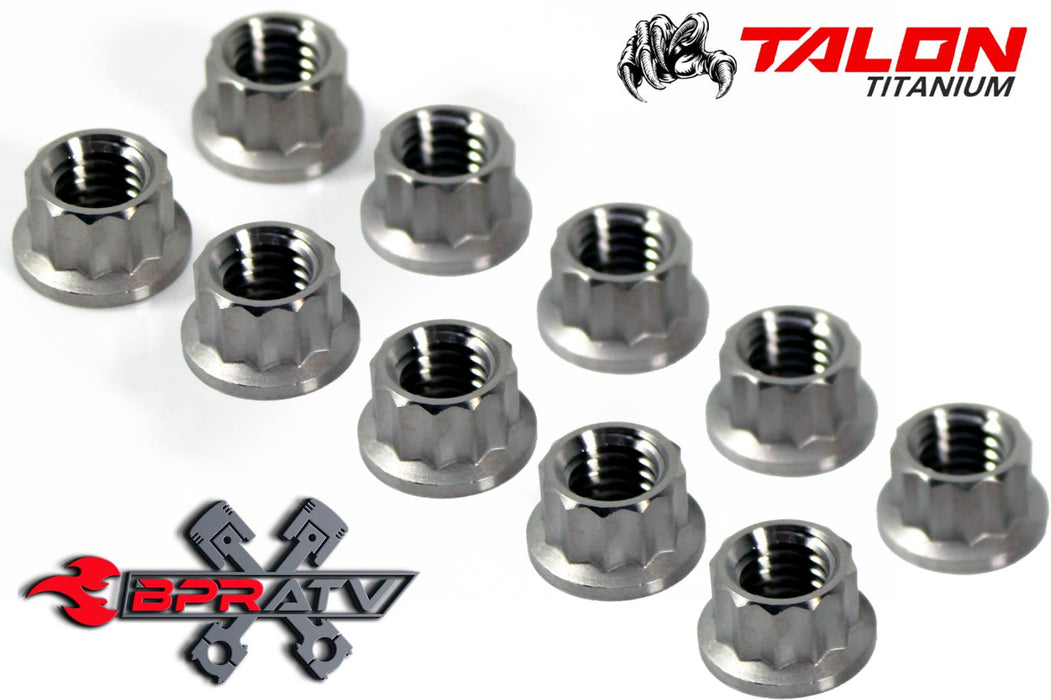 Banshee Stock Head Nuts TITANIUM Replacement Nut Kit For OEM Cylinder Head Nuts