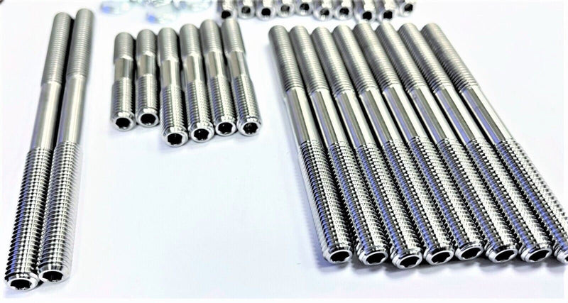 Banshee 392 421 Cub TITANIUM Bolt Stud Kit Cases Cylinder Head Studs Bolts Set