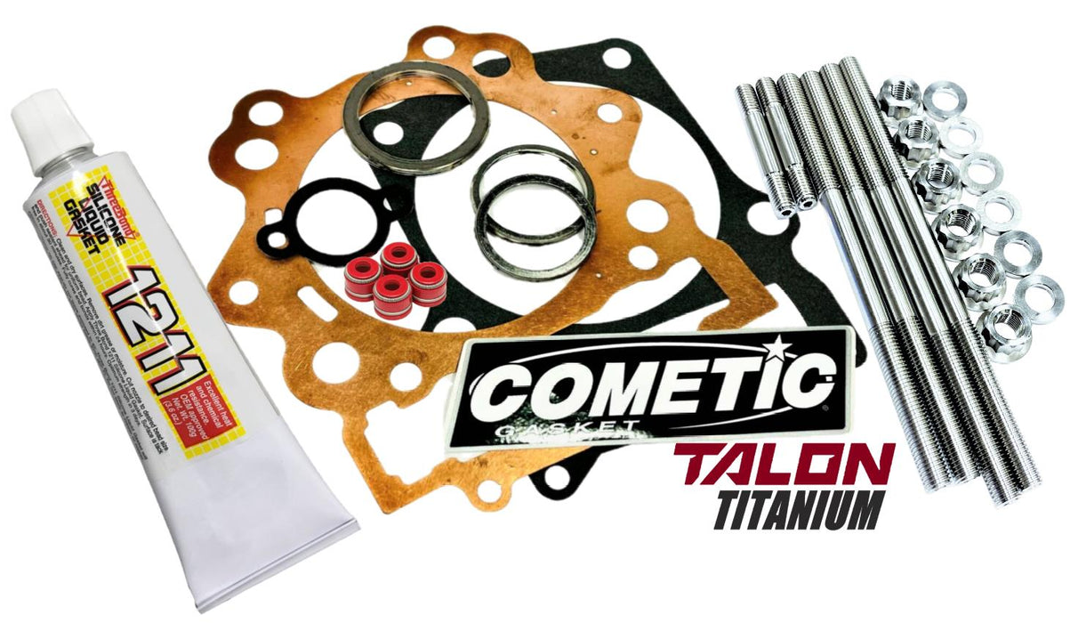 Raptor 700 105.5mm Copper Head Gasket Cometic Top End Kit TITANIUM Head Stud Kit