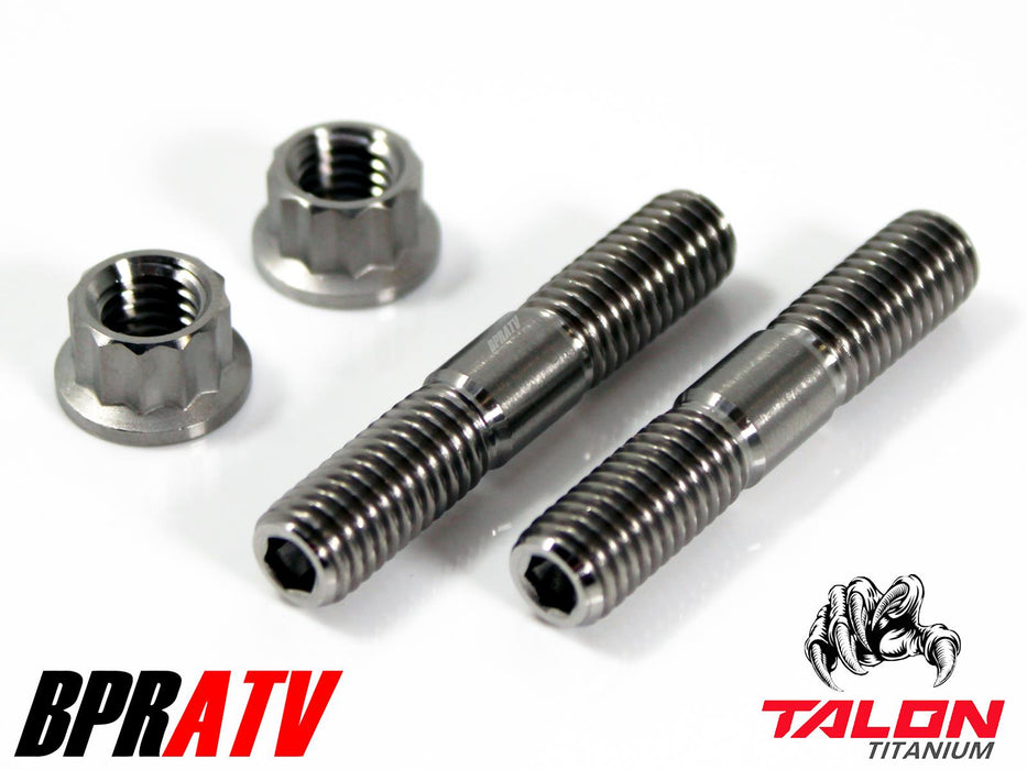 Yamaha YXZ1000R EPS SS TITANIUM Exhaust Studs Ti Head Pipe Stud Bolt Nut Kit Set