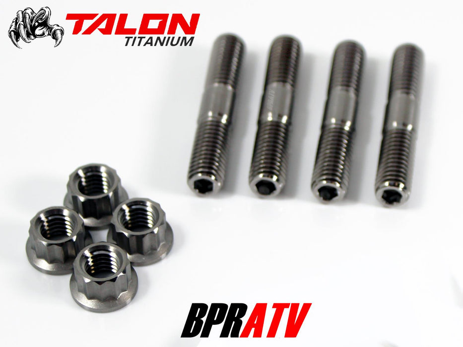 Yamaha YXZ1000R EPS SS TITANIUM Exhaust Studs Ti Head Pipe Stud Bolt Nut Kit Set