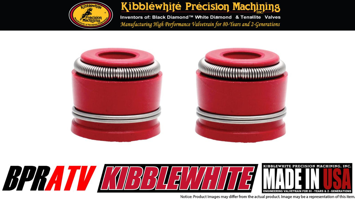 Polaris Sawtooth 200 Kibblewhite RED Viton Valve Stem Seals Seal (Set of TWO 2)