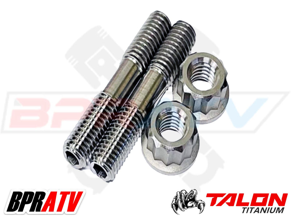 LTR450 LTR 450 BPRATV Titanium Heavy Duty Exhaust Head Pipe Manifold Studs Bolt