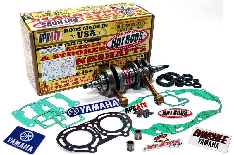 Hot Rods +4mm +4mil Stroker Crankshaft & Gasket Kit Yamaha Banshee 350 1987–2006
