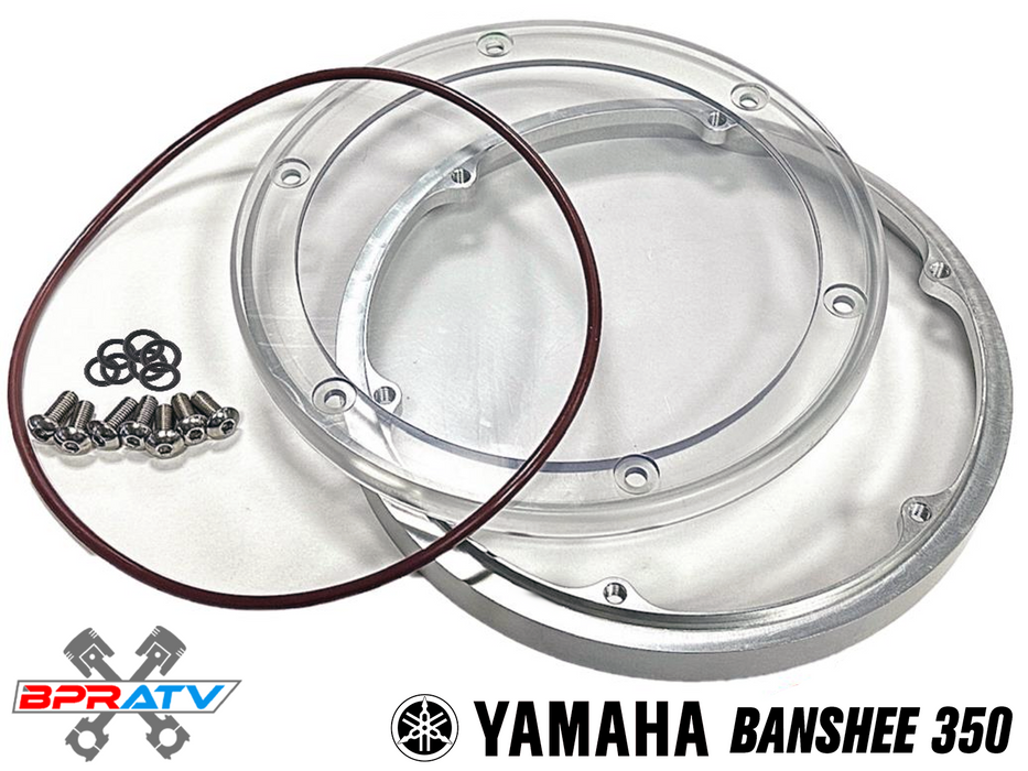 Yamaha Banshee 350 See Thru Clutch Cover MOD Quick Change Easy Replace Lexan Kit