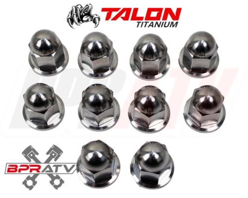 Yamaha Banshee 350 YFZ350 TITANIUM Head Nuts Stock OEM Head Ti Cap Nut Kit