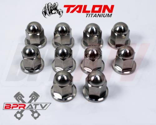 Yamaha Banshee 350 YFZ350 TITANIUM Head Nuts Stock OEM Head Ti Cap Nut Kit