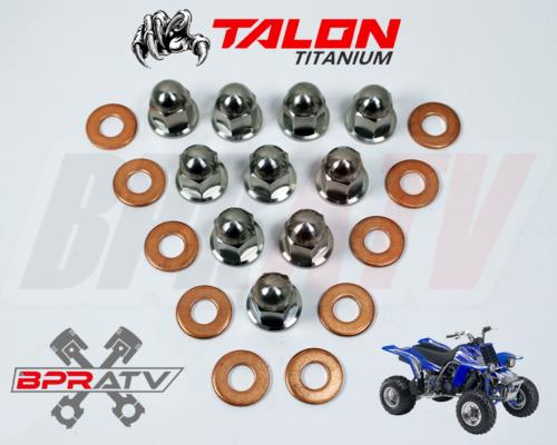 Yamaha Banshee 350 YFZ350 TITANIUM Head Nuts Stock OEM Head Ti Cap Nut Kit