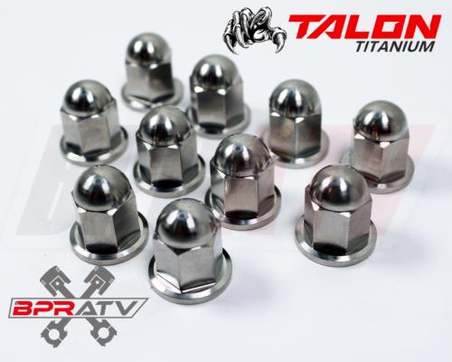 Yamaha Banshee 350 YFZ350 TITANIUM Head Nuts Stock OEM Head Ti Cap Nut Kit