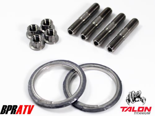 Can-Am Commander 800 1000 Exhaust Repair Kit BPRATV Titanium Studs Nuts & Gasket